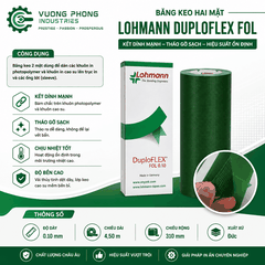 [PRE ORD] BĂNG KEO HAI MẶT LOHMANN DUPLOFLEX FOL – BĂNG KEO DÁN KHUÔN IN PHOTOPOLYMER, KHUÔN CAO SU