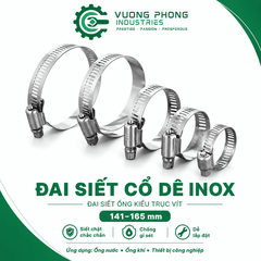 [COMBO] ĐAI SIẾT CỔ DÊ INOX 105-216 – ĐAI SIẾT ỐNG KIỂU TRỤC VÍT