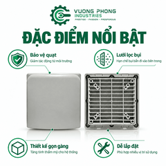 BỘ LỌC BỤI CHE MƯA QUẠT TẢN NHIỆT KAKU FU9801B – FU9806B | GIẢI PHÁP BẢO VỆ QUẠT THÔNG GIÓ TỦ ĐIỆN