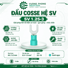 ĐẦU COSSE CHỮ U HỆ SV 1.25 – KẾT NỐI NHANH, AN TOÀN, CHẮC CHẮN