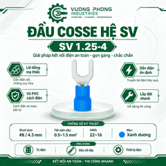 ĐẦU COSSE CHỮ U HỆ SV 1.25 – KẾT NỐI NHANH, AN TOÀN, CHẮC CHẮN