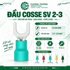 ĐẦU COSSE CHỮ U HỆ SV 2 – KẾT NỐI NHANH, AN TOÀN, CHẮC CHẮN