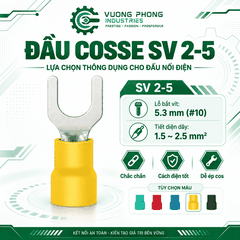 ĐẦU COSSE CHỮ U HỆ SV 2 – KẾT NỐI NHANH, AN TOÀN, CHẮC CHẮN