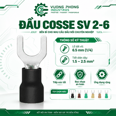 ĐẦU COSSE CHỮ U HỆ SV 2 – KẾT NỐI NHANH, AN TOÀN, CHẮC CHẮN