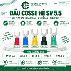 ĐẦU COSSE CHỮ U HỆ SV 5.5 – KẾT NỐI NHANH, AN TOÀN, CHẮC CHẮN