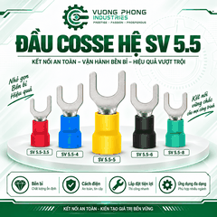 ĐẦU COSSE CHỮ U HỆ SV 5.5 – KẾT NỐI NHANH, AN TOÀN, CHẮC CHẮN