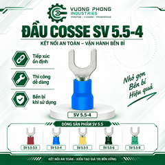 ĐẦU COSSE CHỮ U HỆ SV 5.5 – KẾT NỐI NHANH, AN TOÀN, CHẮC CHẮN
