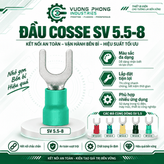 ĐẦU COSSE CHỮ U HỆ SV 5.5 – KẾT NỐI NHANH, AN TOÀN, CHẮC CHẮN