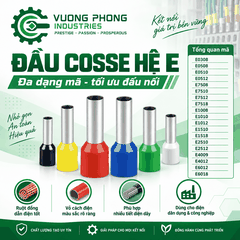 ĐẦU COSSE HỆ E – HOÀN THIỆN ĐẦU DÂY GỌN GÀNG, AN TOÀN, CHUYÊN NGHIỆP