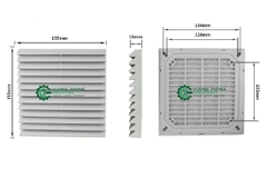 BỘ LƯỚI LỌC THÔNG GIÓ TỦ ĐIỆN CÓ LỌC BỤI DFC120/150/200 – BẢO VỆ & TẢN NHIỆT HIỆU QUẢ
