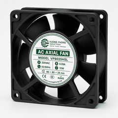 QUẠT TẢN NHIỆT HƯỚNG TRỤC AC  80×80×25MM - VP8025HSL – 220VAC 15W