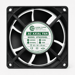 QUẠT TẢN NHIỆT HƯỚNG TRỤC AC 92×92×25MM - VP9225HSL – 220VAC 15W