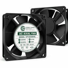QUẠT TẢN NHIỆT HƯỚNG TRỤC AC 120×120×38MM - VP12038HSL – 220VAC 22W