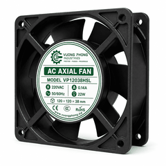 QUẠT TẢN NHIỆT HƯỚNG TRỤC AC 120×120×38MM - VP12038HSL – 220VAC 22W