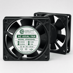 QUẠT TẢN NHIỆT HƯỚNG TRỤC AC  80×80×25MM - VP8025HSL – 220VAC 15W