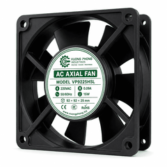 QUẠT TẢN NHIỆT HƯỚNG TRỤC AC 92×92×25MM - VP9225HSL – 220VAC 15W