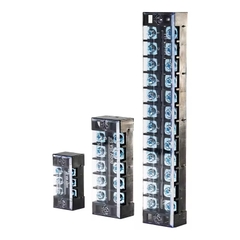 CẦU ĐẤU ĐIỆN DOMINO 15A DẠNG THANH CÓ NẮP CHE – TERMINAL BLOCK NHIỀU CỰC