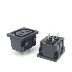 GIẮC/JACK Ổ CẮM NGUỒN AC 3 CHÂN IEC C13 GẮN PANEL – ĐẦU RA NGUỒN ÂM
