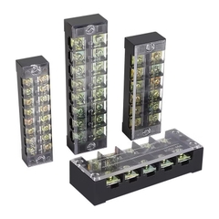 CẦU ĐẤU ĐIỆN DOMINO 15A DẠNG THANH CÓ NẮP CHE – TERMINAL BLOCK NHIỀU CỰC