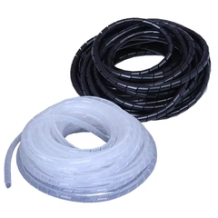 ỐNG GEN XOẮN BỌC DÂY ĐIỆN MÀU ĐEN, TRẮNG – DÂY QUẤN BẢO VỆ VÀ BÓ GỌN CÁP