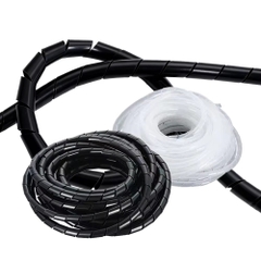 ỐNG GEN XOẮN BỌC DÂY ĐIỆN MÀU ĐEN, TRẮNG – DÂY QUẤN BẢO VỆ VÀ BÓ GỌN CÁP