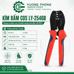 KÌM BẤM COS LY-2546B – KÌM BẤM ĐẦU NỐI MC4 2.5/4/6MM² – CHUYÊN DỤNG ĐIỆN NĂNG LƯỢNG MẶT TRỜI