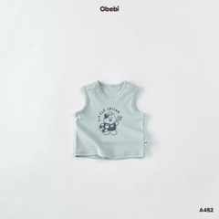 OBEBI - Áo ba lỗ cotton in hình Little Sailor(66-110)