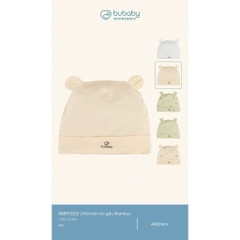 BUBABY - Mũ tròn tai gấu Bambus(1-6M)