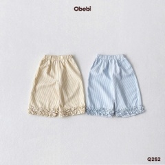 OBEBI - Quần dài bé gái bèo nhún gấu OBEBI (73-120)