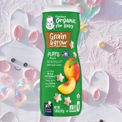 GERBER - 8M+BÁNH SAO PUFFS CAO ORGANIC