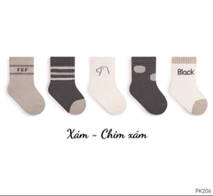OBB SET TẤT 5 ĐÔI PHỐI SỌC(M-L)