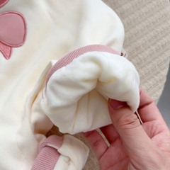 JS Body nỉ dài kem nơ hồng(66-80)
