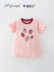 TL - Váy cotton Malwee hồng dâu(100-150)