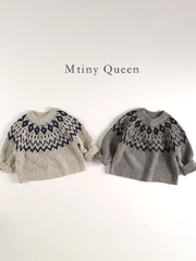 LB - Áo len Mtiny Queen hoạ tiết ngực(80-130)