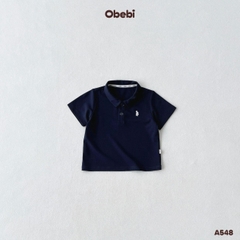 OBEBI - Áo polo trơn cộc tay cho bé OBEBI (73-120)
