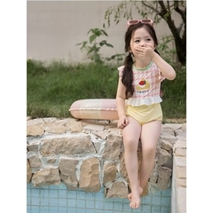 TL - Bộ bơi tay bèo hoạ tiết quả dâu(S-XXXL)