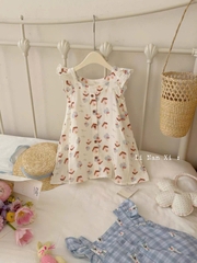 BK - Váy sát nách hoạ tiết ngôi nhà (90-130)