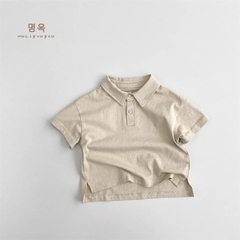 DL - Áo POLO cộc nâu(80-130)