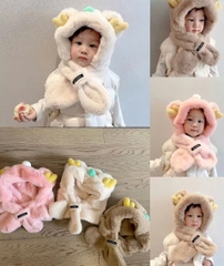 KK - MŨ LÔNG CHÙM KÈM KHĂN