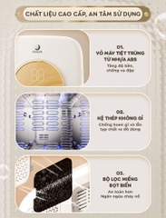 CHILUX - MÁY TIỆT TRÙNG UV SẤY KHÔ ĐA NĂNG S3