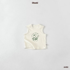 OBEBI - Áo ba lỗ cotton in hình Little Sailor(66-110)