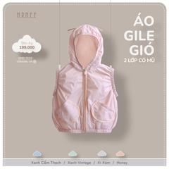 HRNEE - ÁO GILE GIÓ 2 LỚP HONEY