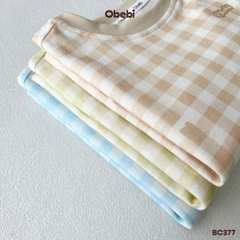OBEBI - Bộ cộc kẻ caro OBEBI (66-120)