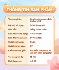 CHILUX - XE ĐẨY GẤP GỌN M55