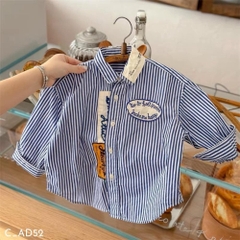 TH Áo sơ mi kẻ xanh Hearly (S90-140)