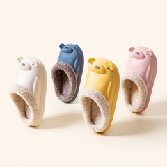 Dép Cao Su Lót Lông Cừu Có Gót (16-21cm)