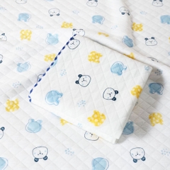 BS - Khăn ủ chần bông 3 lớp in hình 85x85cm