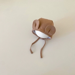 MIM Mũ cotton tai Gấu bản lớn(3-10M)