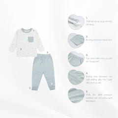 BUBABY - Bộ dài tay CV Bambus Signature (S1-4Y)