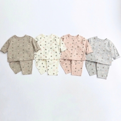 OBB - Bộ cotton mặt gấu thỏ (66-110)